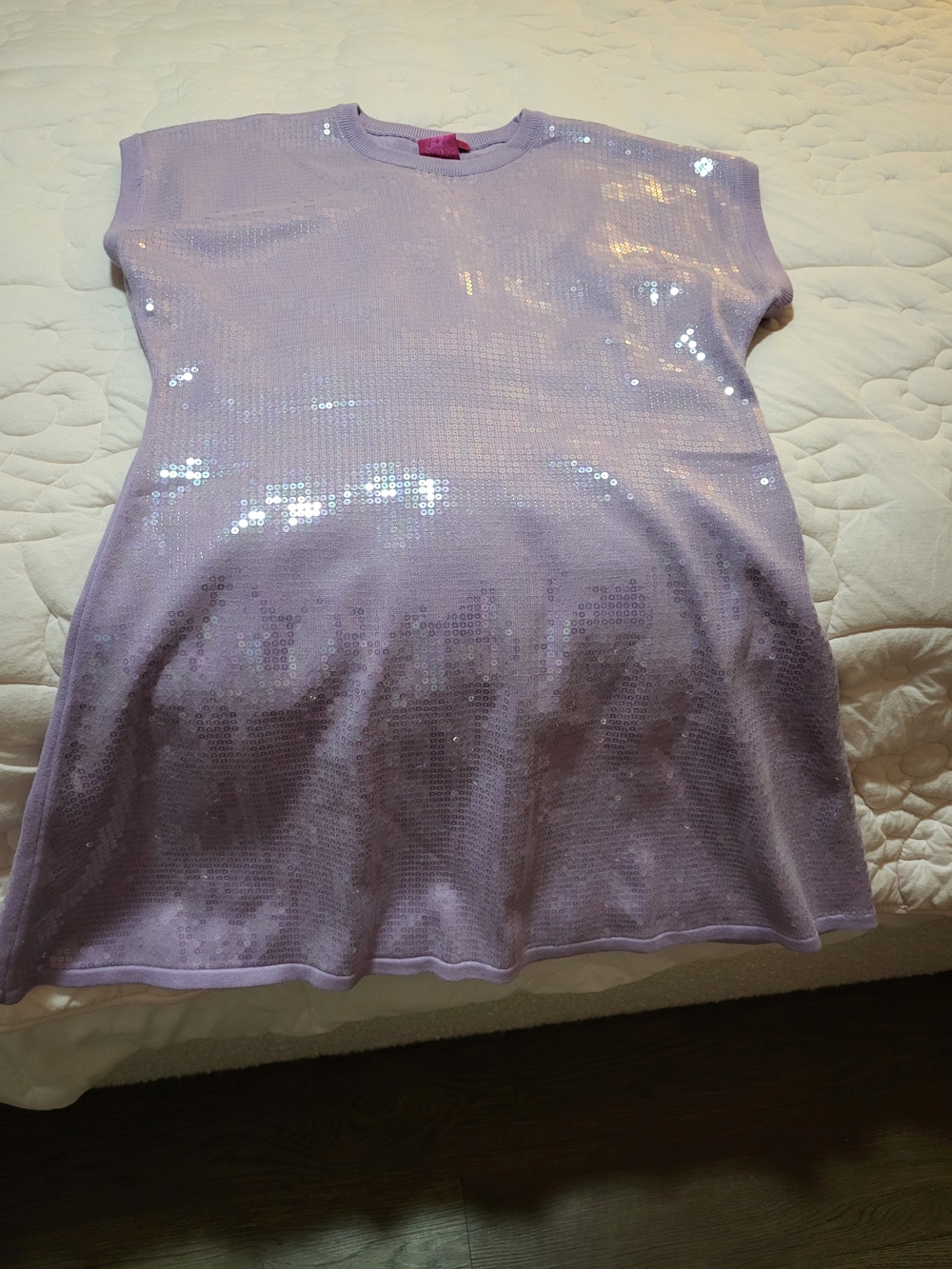 Queen Of Sparkles Lavender Sequin Dress